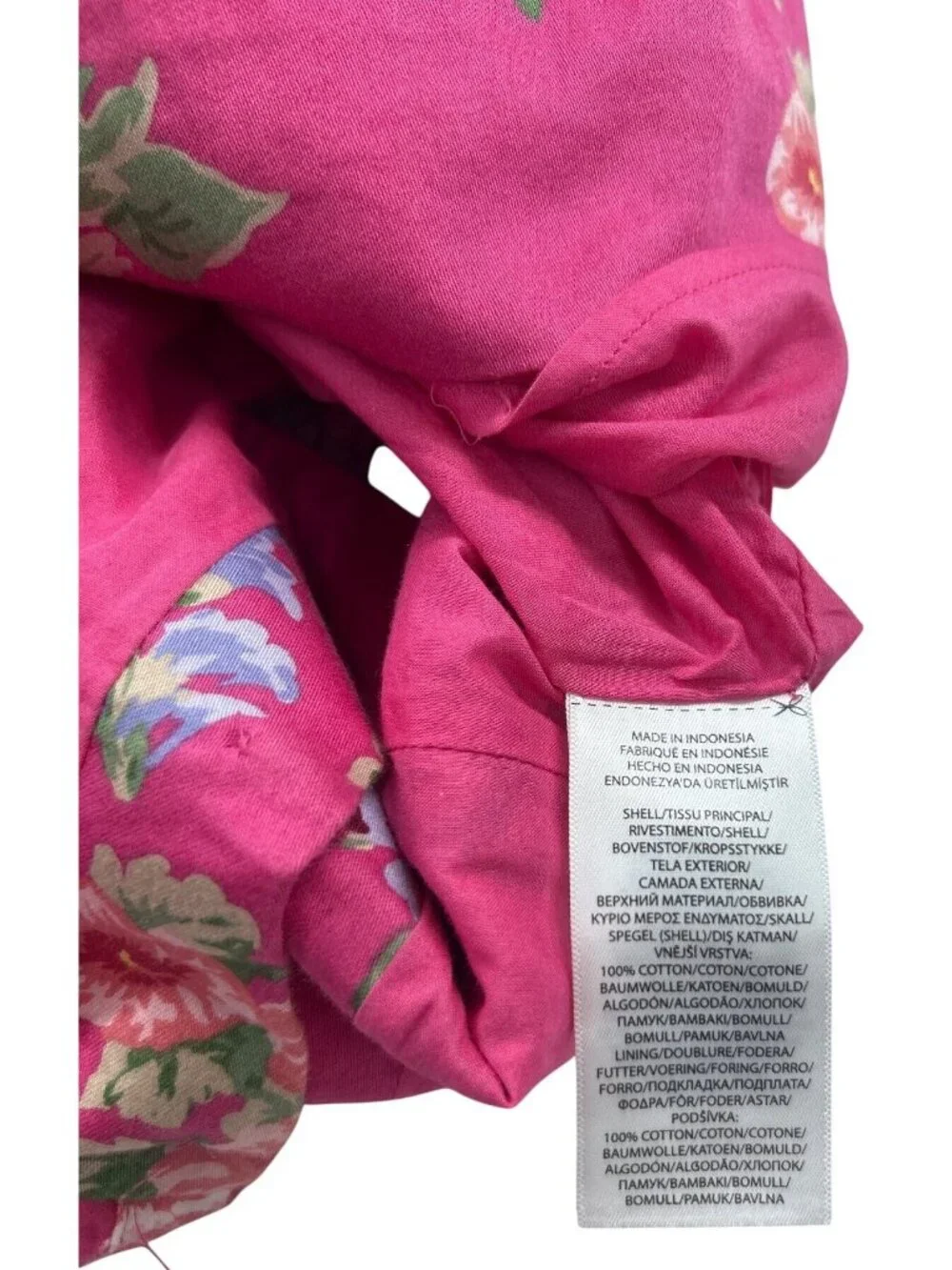 Polo Ralph Lauren Girl's Size 6  Sleeveless Dress Pink Floral Ruffles Summer